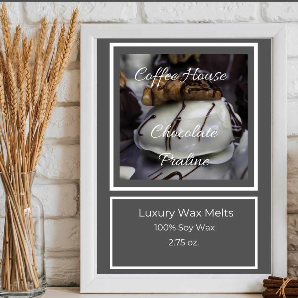 Wax Melts Coffee House Chocolate Praline Christmas Holiday 100% Soy Wax Melts